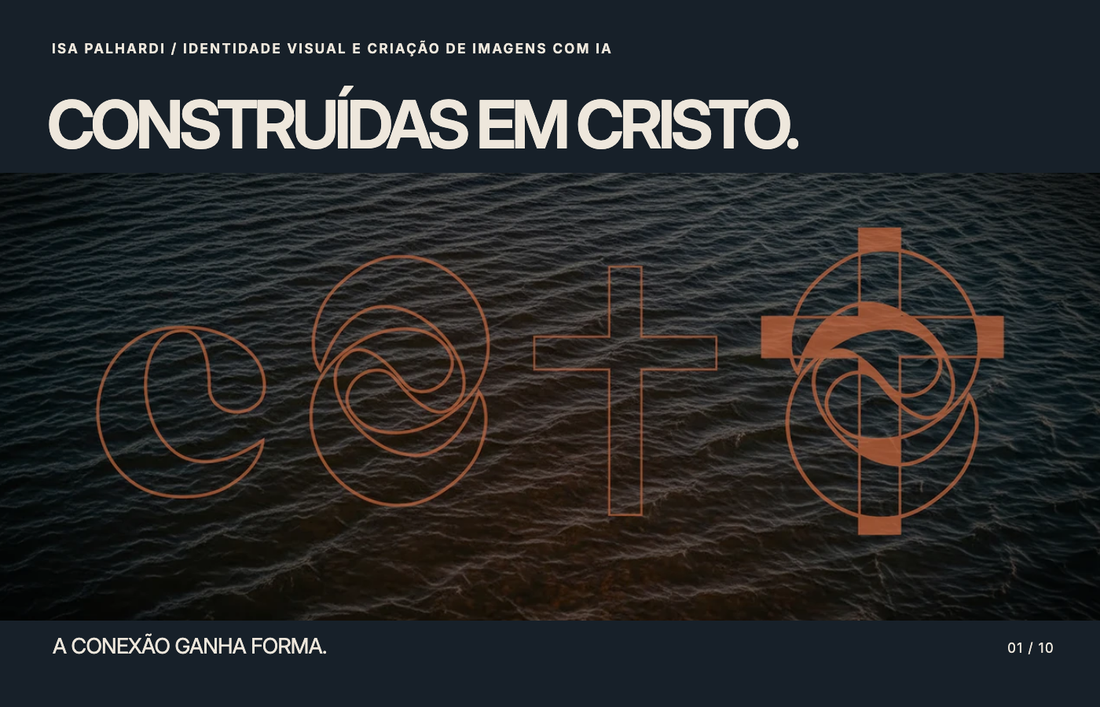 Capa da apresentação de Construídas em Cristo