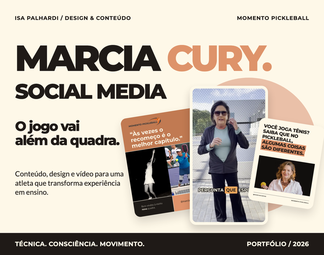 Capa da apresentação de Marcia Cury